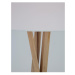 NOVA LUCE stojací lampa SALINO stínidlo slonovinová bílá přírodní dřevo E27 1x12W 230V IP20 bez 