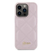 Guess hard obal na iPhone 15 PRO MAX 6.7" Pink Quilted Metal Logo