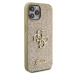 Guess PU Fixed Glitter 4G Metal Logo Kryt iPhone 12/12 Pro zlatý