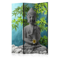 Paraván Meditating Buddha Dekorhome 225x172 cm (5-dílný)