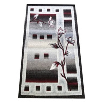 Kusový koberec Otto 02 šedočervený 200 × 290 cm