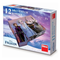DINO - Frozen Ii 12 Dřevěné Licenční Kostky