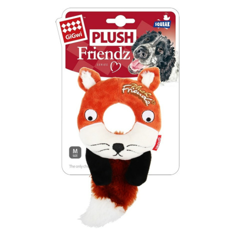 GiGwi art. 6244 Plush Friendz liška s gum. kroužkem