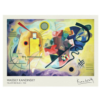 Obrazová reprodukce Žlutá, červená, modrá (1925), Wassily Kandinsky, 40 × 30 cm