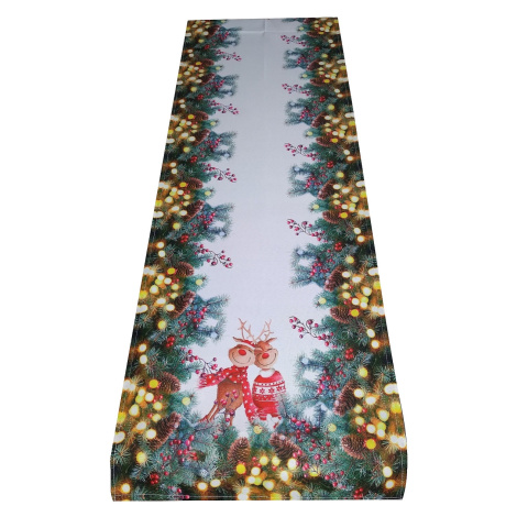 Vánoční ubrus - běhoun na stůl CHRISTMAS FRIENDS 40x180 cm Mybesthome Decora