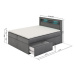 Čalouněná postel PRADA rozměr 120x200 cm Tmavě modrá