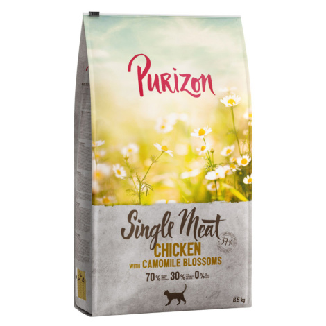 Purizon granule, 6,5 kg - 5,5 + 1 kg zdarma! - Single Meat kuřecí s květy heřmánku