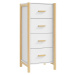 vidaXL Skříň highboard bílá 42 x 38 x 90 cm kompozitní dřevo