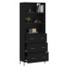 vidaXL Skříň highboard černá 69,5 x 34 x 180 cm kompozitní dřevo