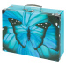 Skládací školní kufr Butterfly s kováním