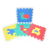 Měkké bloky Zvířátka 10ks pěnový koberec baby vkládací puzzle podložka na zem
