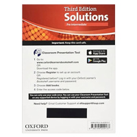 Maturita Solutions 3rd Edition Pre-intermediate Classroom Presentation Tool Pk (Access Code Card