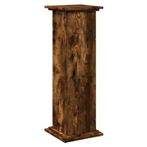 vidaXL Výstavní stojan s úložným prostorem kouřový dub 31x30x90 cm