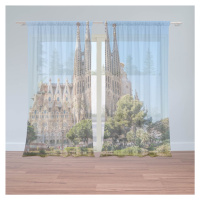 Sablio Záclony Barcelona Sagrada Familia: 2ks 150x250cm