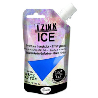 Poloprůhledná barva Izink Ice 80 ml - azurová modrá Aladine