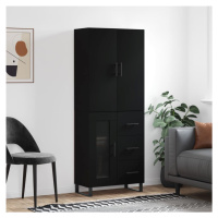 vidaXL Skříň highboard černá 69,5 x 34 x 180 cm kompozitní dřevo