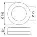 LED svítidlo McLED Draco R, 9W, 4000K, IP65, černá ML-513.017.19.0