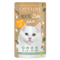 Cat's Love Bio 24 x 100 g – výhodné balení - kuřecí