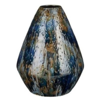 Váza kónická keramická HARRIS tm.modrá 30cm