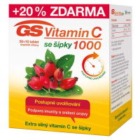 GS Vitamin C1000 + šípky 50+10 tablet ČR/SK