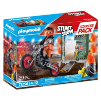 PLAYMOBIL Stuntshow 71256 Starter Pack Kaskadér a ohnivá zeď