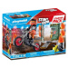 PLAYMOBIL Stuntshow 71256 Starter Pack Kaskadér a ohnivá zeď