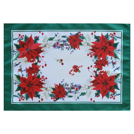 Vánoční dekorační ozdobný ubrousek STAR OF BETLEHEM 32x45 cm Mybesthome Decora