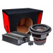 DD Audio DD 712f D2 set Subwoofer 30CM 1500W Rms zesilovač 2000W