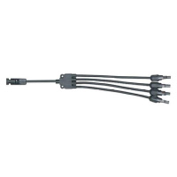 Kabel TIPA MC4 rozbočení 1x konektor/ 4x zdířka 30cm