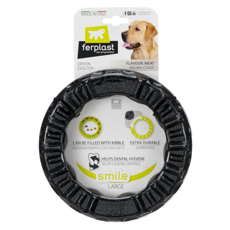 Ferplast pes Smile kruh černý - vel. L: Ø 20 x V 3,9 cm