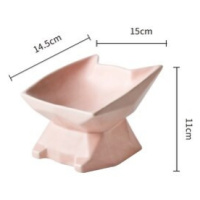 Vsepropejska Šary keramická miska pro psa Barva: Růžová, Rozměr (cm): 13 x 15