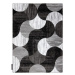 Dywany Lusczow Kusový koberec ALTER Geo mušle šedý
