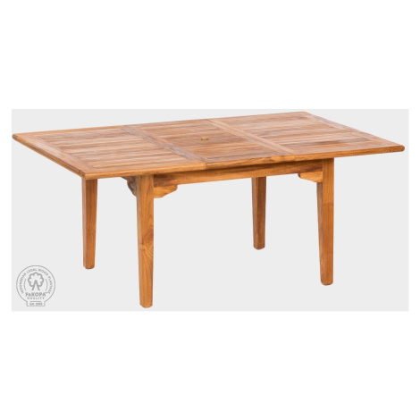 FaKOPA s. r. o. ELEGANTE - obdélníkový rozkládací stůl z teaku 100 x 130-180 cm