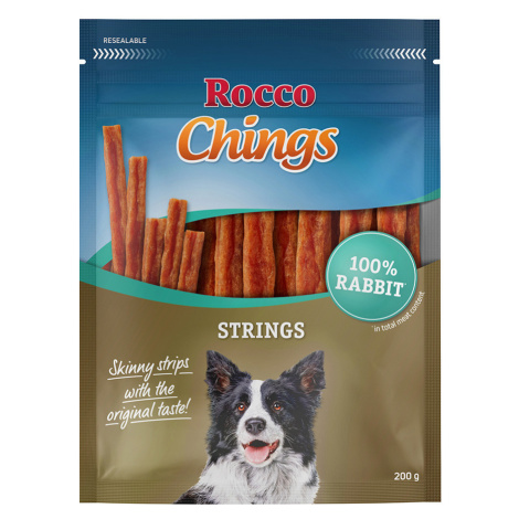 Rocco Chings Strings - výhodné balení - 4 x králičí 200 g