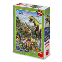 Puzzle Svítící svět dinosaurů 100 xl dílků neon DINO