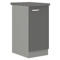 Kuchyňská skříňka Grey 40D 1F BB, šedá
