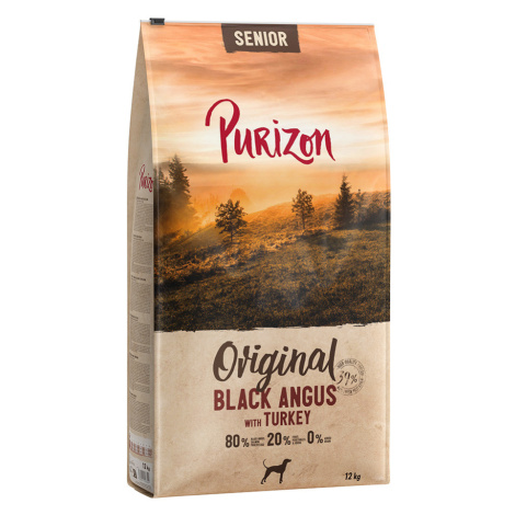 Purizon granule, 12 kg - bez obilovin za skvělou cenu! - Senior Black Angus s krocanem