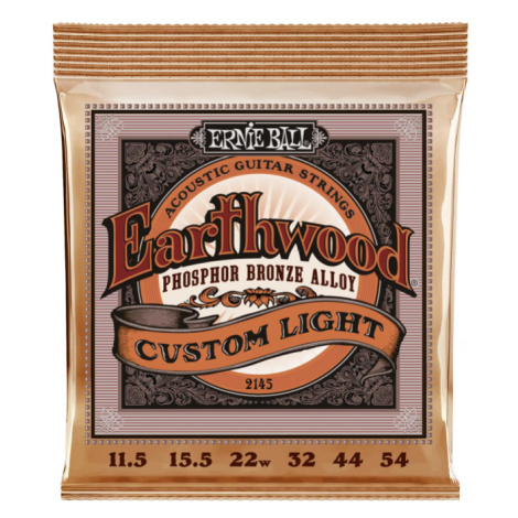 Ernie Ball 2145 Earthwood Custom Light Phosphor Bronze .011.5 - .054