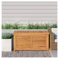 vidaXL Zahradní úložný box s vložkou 114 x 50 x 58 cm masivní teak