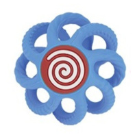 NUBY Kousátko kulička silikonová 3m + modrá