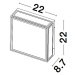 NOVA LUCE venkovní nástěnné svítidlo SORREN antracitový hliník a čiré sklo E27 2x12W 220-240V be