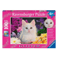 Ravensburger Puzzle - Kočka 100 dílků, třpytivé