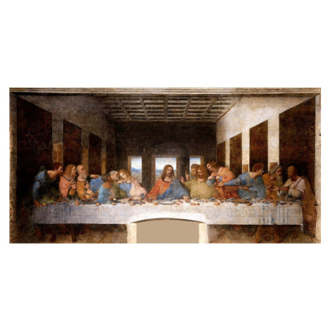 Reprodukce obrazu Leonardo da Vinci - The Last Supper, 80 x 40 cm Fedkolor