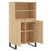 vidaXL Skříň highboard dub sonoma 60 x 36 x 110 cm kompozitní dřevo