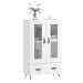 vidaXL Skříň highboard lesklá bílá 69,5 x 31 x 115 cm kompozitní dřevo