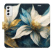 iSaprio flip pouzdro Gold Flowers pro Samsung Galaxy M52 5G