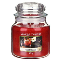 Yankee Candle Jablka a sladký fík, Svíčka ve skleněné dóze 411 g