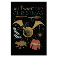 Umělecký tisk Harry Potter - All I Want For Christmas, 26.7 × 40 cm