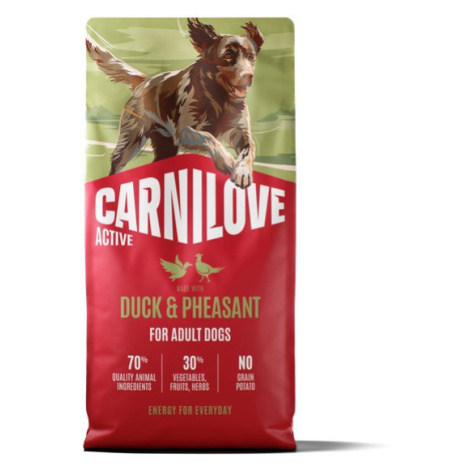 Carnilove Active Dog Dry Made with Duck & Pheasant for Adult All Breeds 12 kg