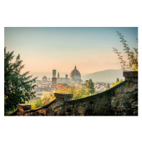 Umělecká fotografie View of Florence at twilight, Sharon Lapkin, (40 x 26.7 cm)